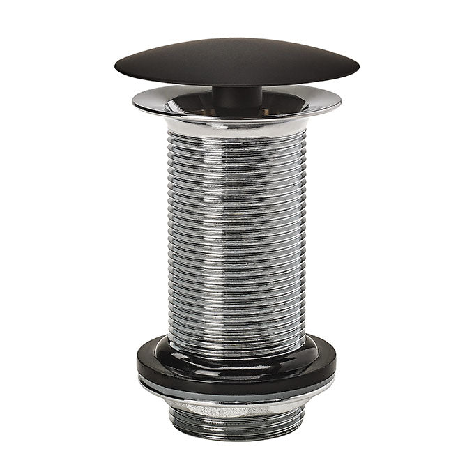 BONDE DE LAVABO 100MM SANS TROP PLEIN NOIR - 30722856