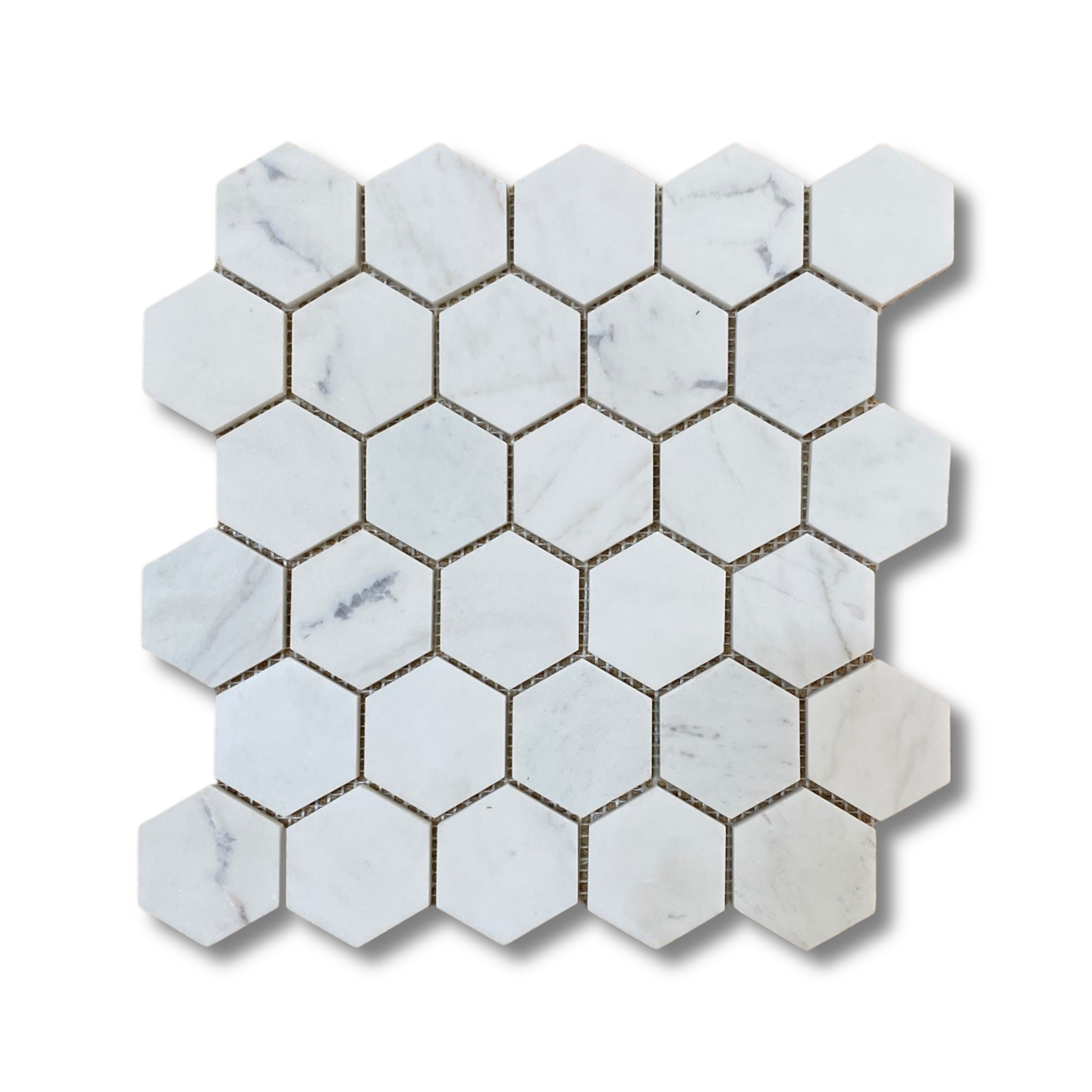 MOSAIQUE MARBRE MILKY HEXAGONE GRAND 30X30