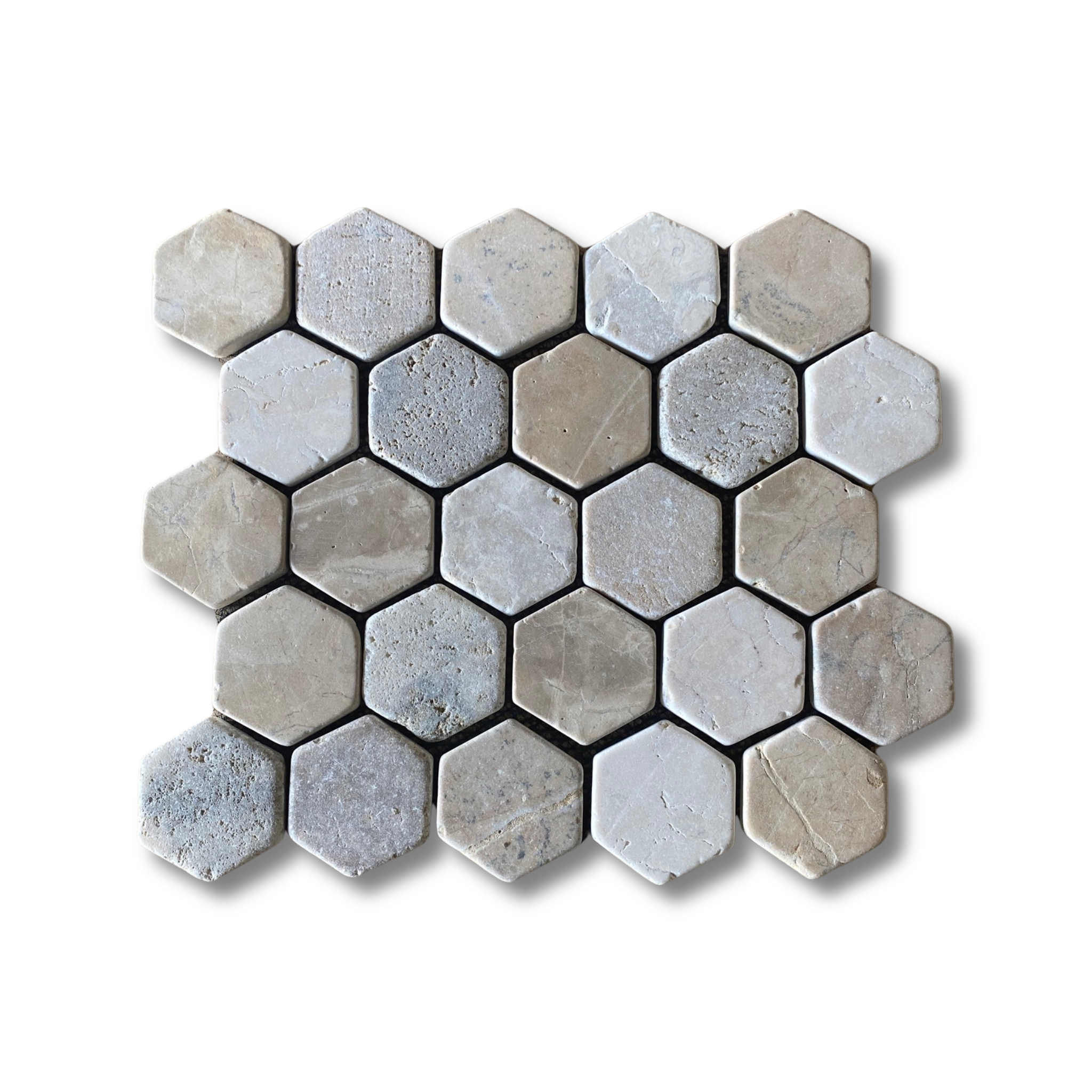 MOSAIQUE ESAGONO MIX WHITE LIGHT GREY GREY 30X30