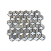 MOSAIQUE CUBIC MIX WHITE LIGHT GREY 30X30 = MIX GREY